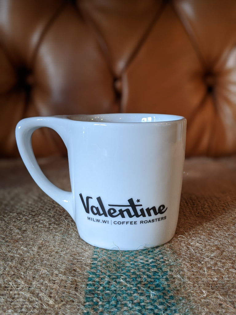 White Valentine Cafe Mug